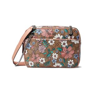 NINE WEST Georgi Mini Convertible Camera Crossbody Magnolia Logo Floral One Size