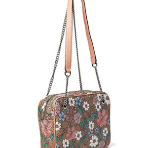 NINE WEST Georgi Mini Convertible Camera Crossbody Magnolia Logo Floral One Size