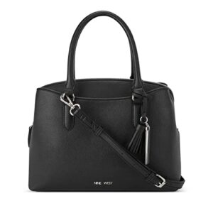 nine west galla dome satchel black one size