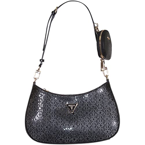 GUESS Alexie Top Zip Shoulder Bag Black 1 PROCESSING PROCESSING