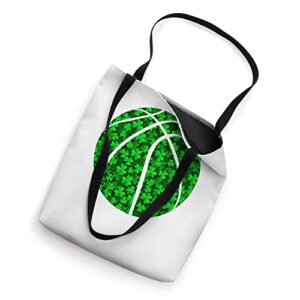 Basketball ball Irish Shamrock Clover St Patrick's Day Tote Bag