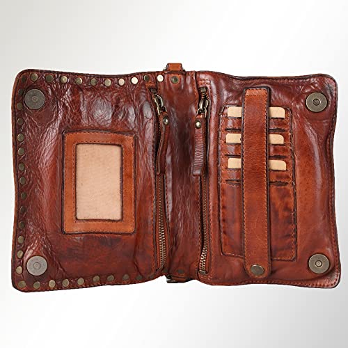 SPAGHETTI WESTERN Full Grain Leather Wallet - NMBG104 | Wallet | Clutch | Leather Wallet| Clutch Purse| Leather Pouch | Leather Wallet for Women