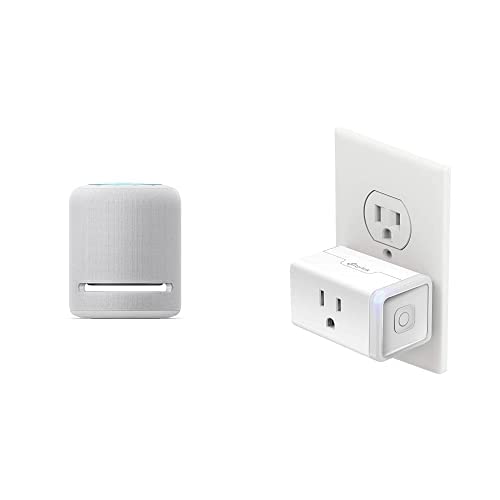 Echo Studio | Glacier White with Kasa Smart Plug Mini