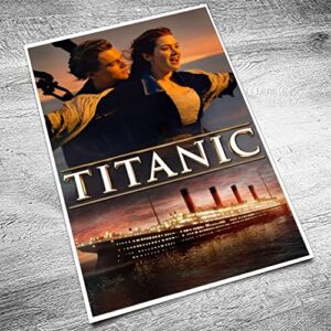 TFN Titanic Movie Canvas Poster unframed 12x18 Vintage Decorative Painting Wall Art Office Bedroom Den Living Room Entertainment Club Poster Fan Gift