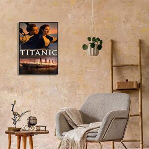 TFN Titanic Movie Canvas Poster unframed 12x18 Vintage Decorative Painting Wall Art Office Bedroom Den Living Room Entertainment Club Poster Fan Gift