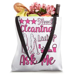 Housekeeper Maid Service Household Need a Cleaning Lady Tote Bag