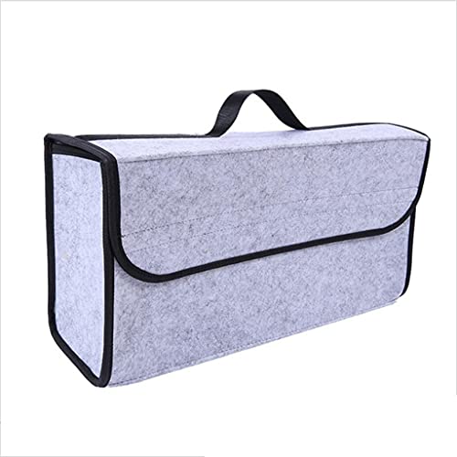 WDBBY Felt Cloth Car Trunk Organizer Portable Foldable Storage Box Case Auto Interior Stowing Tidying Container Bags (Color : OneColor)