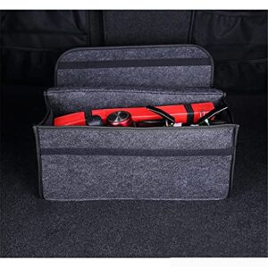 WDBBY Felt Cloth Car Trunk Organizer Portable Foldable Storage Box Case Auto Interior Stowing Tidying Container Bags (Color : OneColor)