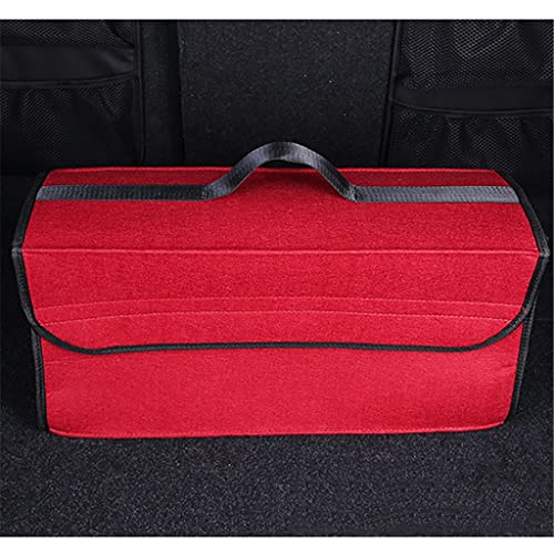 WDBBY Felt Cloth Car Trunk Organizer Portable Foldable Storage Box Case Auto Interior Stowing Tidying Container Bags (Color : OneColor)