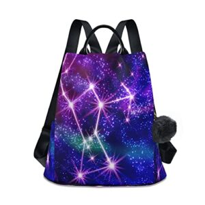 slhfpx orion constellation in the sky backpack purse for women anti theft fashion back pack shoulder bag multipurpose pockets