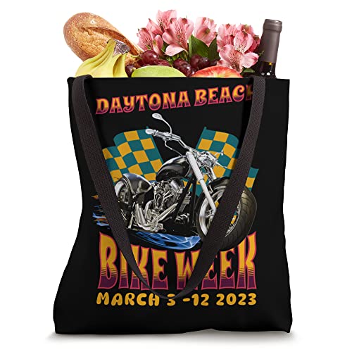 2023 DAYTONA BEACH BIKE WEEK RALLY FLAGS WITH FRONT ART Tote Bag