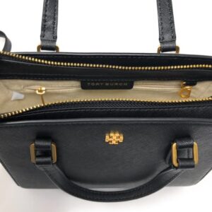 Tory Burch Emerson Mini Top Zip Tote Crossbody Bag - Black