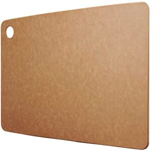 wood cutting boards for kitchen – composite wooden fiber cutting board, dishwasher safe chopping board – thin and lightweight meat cutting board – large cutting board 14.5 x 11 in (natural)