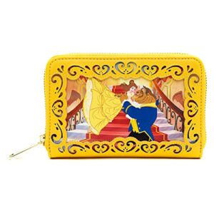 loungefly disney beauty and the beast, princess stories series belle wallet, ballroom