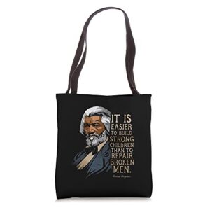 frederick douglass quote for black history month tote bag