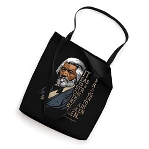 Frederick Douglass Quote for Black History Month Tote Bag