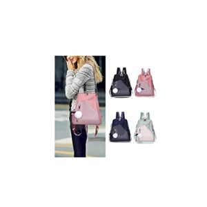 backpack purse for women fashion pendant casual backpack retro style solid color waterproof large capacity backpack