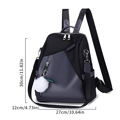 Backpack Purse for Women Fashion Pendant Casual Backpack Retro Style Solid Color Waterproof Large Capacity Backpack