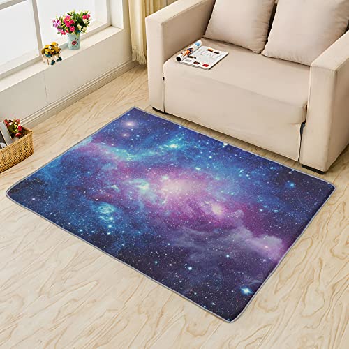 Galaxy Area Rugs 4x6 ft for Bedroom Living Room - Fantasy Starry Sky Carpet for Kids Boys Room Decor, Outer Space Printed Floor Rug for Home Decorative, Soft & Non-Slip & Washable Indoor Mat