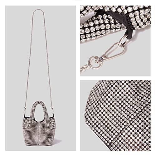 ATOLYE Shiny Evening Bag Sparkly Rhinestone Handbag Underarm Shoulder Bag Crossbody Bags for Party Wedding Club