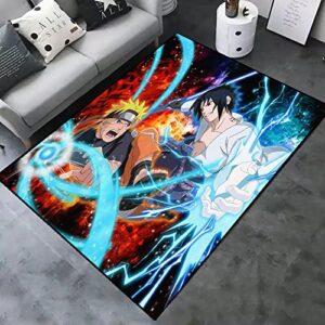 anime rug thickened non-slip locking edge large size customized area rug, cartoon mats carpet decoration for the bedroom living room dormitory (10, 32×48 inch)