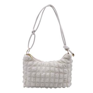 amamcy quilted hobo purse for women large capacity tote bag clutch purse shoulder handbag lightweight adjustable strap