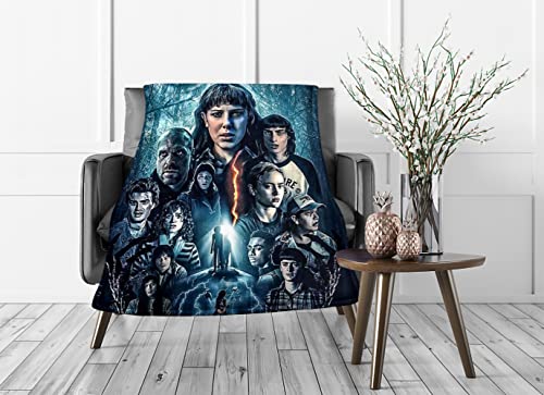 Blankets for Adults Stran.ger Thin.gs Blanket Soft Throw Blankets for Bed Flannel Fleece Throw Blanket for Adults Blankets for Kids Stran.ger Things Blanket Warm Blanket All Season 50"X 40"