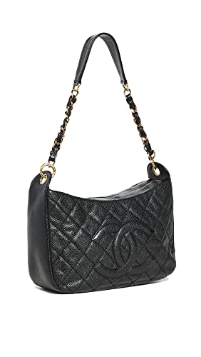 CHANEL Women's Pre-Loved Timeless Shoulder Bag, Caviar, Black, One Size