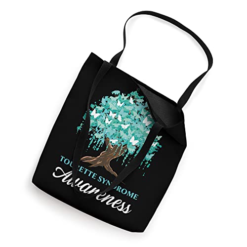 Tourette Syndrome Awareness Teal Ribbon Disorder Tote Bag