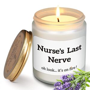 nurse gifts for women, nurse gifts, nurse practitioner gifts, lavender scented candles gifts for nurse, nurses week gifts, nurses day gifts, nurse gifts for appreciation retirement, 7oz