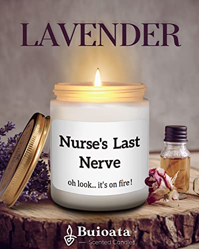 Nurse Gifts for Women, Nurse Gifts, Nurse Practitioner Gifts, Lavender Scented Candles Gifts for Nurse, Nurses Week Gifts, Nurses Day Gifts, Nurse Gifts for Appreciation Retirement, 7Oz