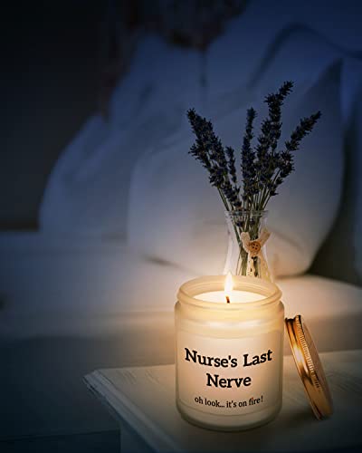 Nurse Gifts for Women, Nurse Gifts, Nurse Practitioner Gifts, Lavender Scented Candles Gifts for Nurse, Nurses Week Gifts, Nurses Day Gifts, Nurse Gifts for Appreciation Retirement, 7Oz