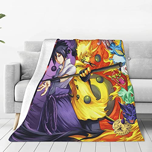 Anime Blanket Flannel Blankets Lightweight Soft Warm Throw Blanket All Seasons for Living Room Bed Couch Sofa 50x60in