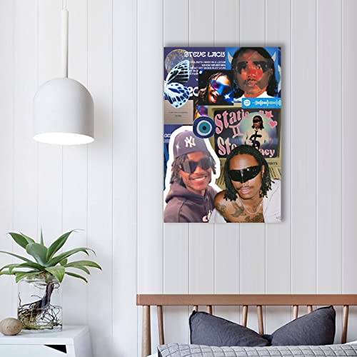 Tinysea Steve Lacy Poster 12x18inches Canvas Unframed Multi-element Character Puzzle Posters For Room Aesthetic Fashion Decor Wall Art