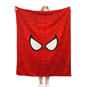 spider red throw blanket flannel blanket 50×60 inches super soft fade resistant bedding blanket for sofa bed couch office outdoor