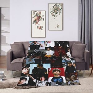 GingerDHallberg Throw Blanket Louis Singer Tomlinson Lightweight Flannel Blanket Air Conditioning Blankets for All Season 50"x40"