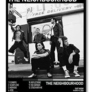 The Neighbourhood Poster Home Decoration Music Art Posters HD Canvas Print Bedroom Decorative Painting Fans Souvenir Collection Gift (Blue,12x18in Unframe)