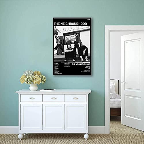 The Neighbourhood Poster Home Decoration Music Art Posters HD Canvas Print Bedroom Decorative Painting Fans Souvenir Collection Gift (Blue,12x18in Unframe)