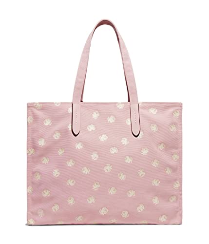 COACH Bunny Graphic Canvas Tote 42 Powder Pink Multi One Size