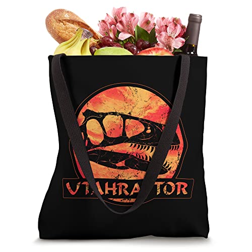 Utahraptor Skull Fossil Hunter Dinosaur Tote Bag