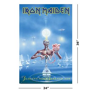 Iron Maiden - Music Poster (Seventh Son Of A Seventh Son - Album Cover) (Size: 24" x 36")