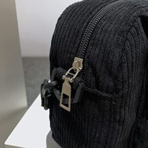 CLBDBAG Corduroy Crossbody Bag for Women,Corduroy Sling Bag,Adjustable Strap Women Shoulder Bag Y2K Bag for Travel Office Female Winter Satchels