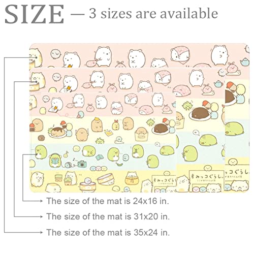 Rugs, Non-Shedding Area Rug Mat Non-Slip, Door Mat Indoor Washable for Indoor Entrance Living Room Bedroom Dining Home Office, Sumikko Gurashi