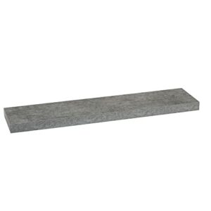 household essentials floating wall shelf, slate grey