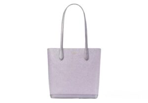 kate spade new york large tinsel glitter tote (lilac frost)