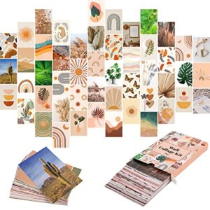 happystream 50pcs wall collage kit aesthetic pictures. photo collage kit, bedroom decor for teen girls, boho wall décor, dorm photo collection, aesthetic posters for room (50pcs 4×6 inch)