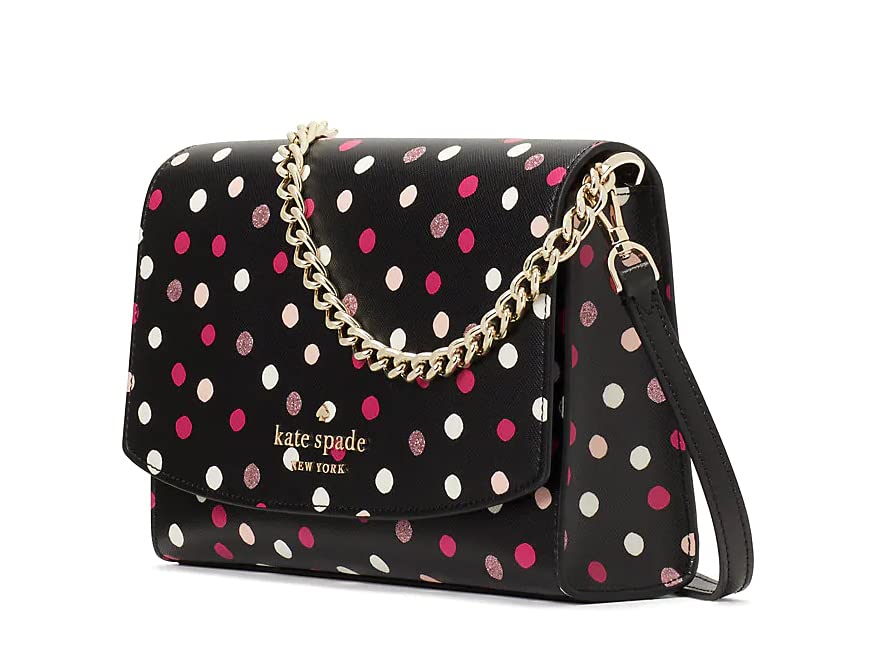 Kate Spade New York Carson Convertible Crossbody, Black Dot Multi