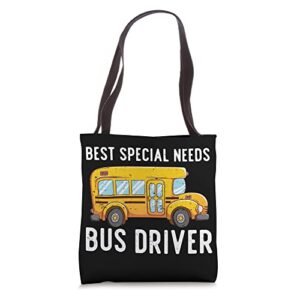 best bus driver appreciation best special needs bus driver tote bag