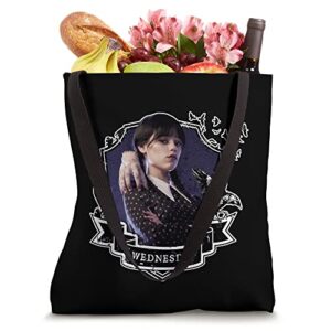 Wednesday Nevermore Frame Wednesday Tote Bag