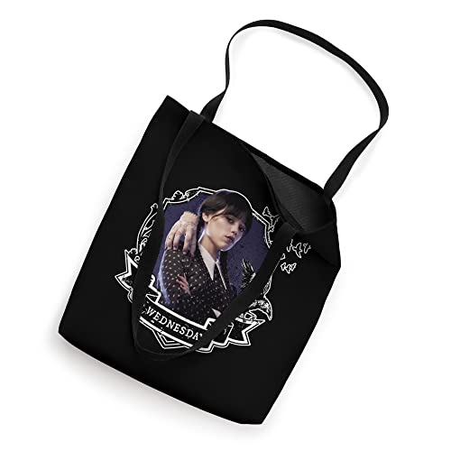 Wednesday Nevermore Frame Wednesday Tote Bag